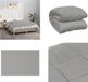 vidaXL Verzwaringsdeken 120x180 cm 9 kg stof grijs