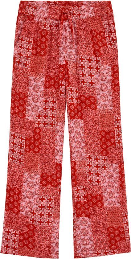 WE Fashion Meisjes straight fit broek met print