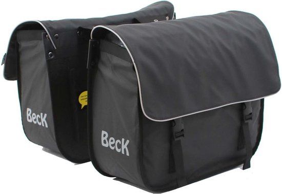 BECK Organic Grijs 46L Achter Fietstas - Kinderen - Stadsfiets