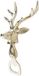 Boltze Flessenopener hert (zilver glans, bieropener met hertenkop, van metaal/aluminium, cadeau-idee) 1012442