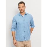 OLYMP Casual Regular Fit Overhemd blauw, Bedrukt