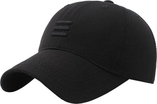 LGT JWLS Lookinggoodtoday Baseball Cap Triple Stripe - All Black