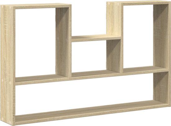 vidaXL Wandschap 99x15x60 cm Bewerkt Hout Sonoma Eikenkleurig