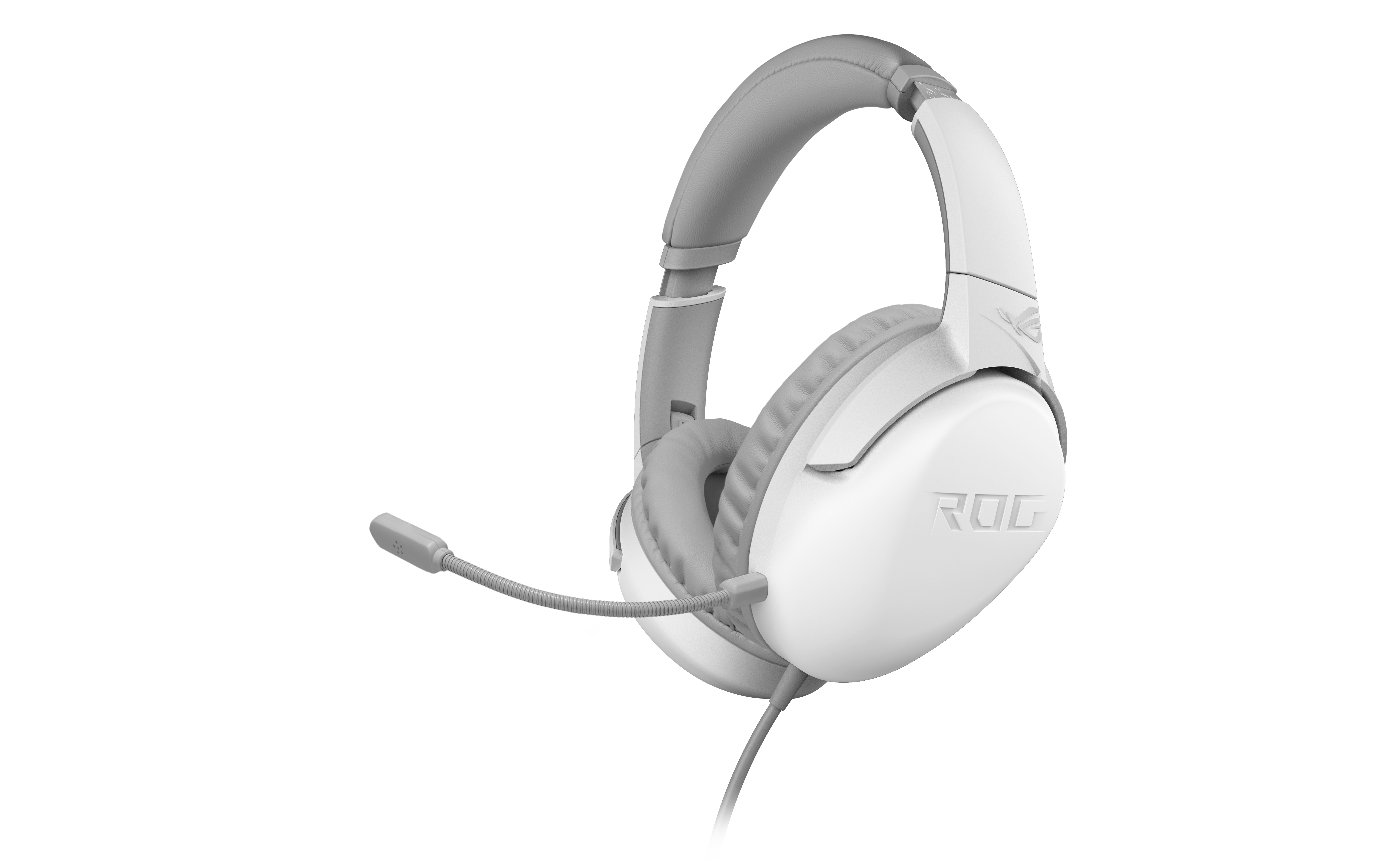 Asus Rog Strix Go Core, bedraad, wit, 3.5 mm connector, 1.2m kabel, over het hoofd, over oor, 40mm driver, 32 ohm impedantie, afneembare microfoon