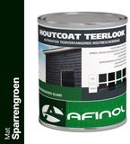 Afinol Houtcoat Teerlook Mat Sparrengroen 750 ml