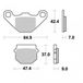 Tecnium Brake Pad for Motorcycle Aprilia 125 Tuono After 2017 New