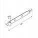 DOMAX Scharnier voor Poorten en Deuren ZP500/16 500x40x5mm Zwart