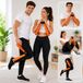 EDURO Entraîneur de bras et de jambes appareil de sport rembourré pour la maison Entraîneur de cuisses 38x25cm 7749103 Orange