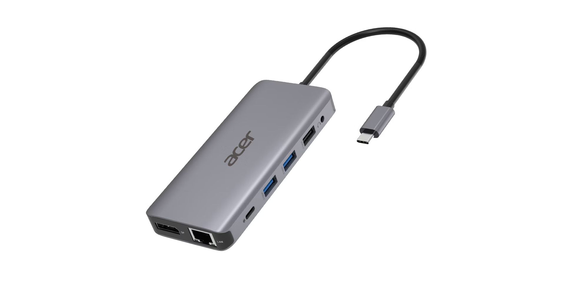 Acer 12-in-1 Type-C Dongle - USB 3.2 Gen 1 - Silver