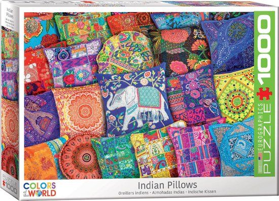 Eurographics Puzzel Indiase Kussen - 1000 stukjes - 8+ jaar