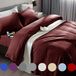 SONORO KATE Beddengoedset superzachte microvezel, draaddichtheid van 1800, luxe Egyptische lakens geschikt voor 45-61 cm diepe zak matras rimpel en hypoallergeen - 6-delig (bordeaux, kingsize)