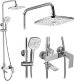 REA My1902-78C Storm Regendouche Chroom 136 Cm