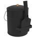 IDMarket - 15 litre ash bucket with shovel and lid