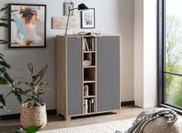 Schildmeyer Anouk Highboard, licht eiken, basaltgrijs