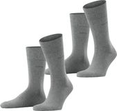 Esprit Basic Easy 2-Pack Heren Sokken Grijs Maat 43-46