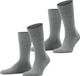 Esprit Basic Easy 2-Pack Heren Sokken Grijs Maat 43-46