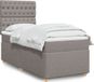 Maison Exclusive - Sommier à lattes de lit avec matelas Taupe 100x200 cm Tissu