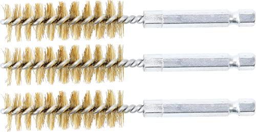 BGS 3078-15-M - Messingborstel - 15 mm - 3-dlg.