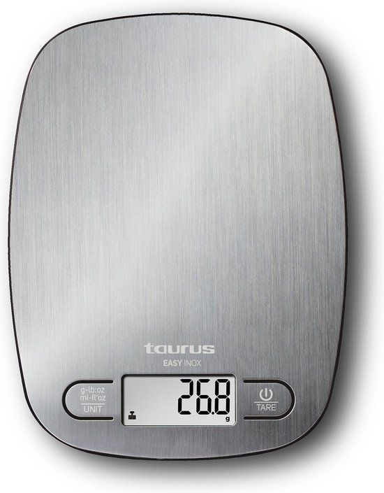 Taurus Easy Inox - Keukenweegschaal - RVS - 5 kg