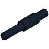 Hirschmann Test & Measurement KUN S Bus de sécurité à lamelles, droit Ø de broche : 4 mm Noir 1 pièce