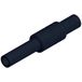 Hirschmann Test & Measurement KUN S Bus de sécurité à lamelles, droit Ø de broche : 4 mm Noir 1 pièce