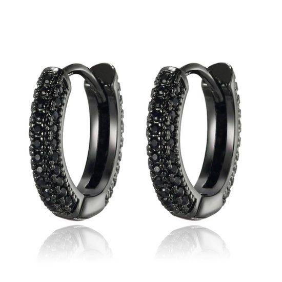 TJ Tom Jaxon Tom Jaxon Heren Oorringen Luxury Black