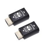 EVanlak 3e Generrtie Hdmi Edid Emulator Passthrough Eliminated Emulator Adapter Werk met Mac Thunderbolt naar HDMI-schakelaars/Extender/AV-ontvanger/Video Splitters 4k - 3840x2160@60Hz-2pack