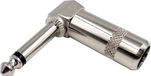 TRU COMPONENTS 1408822 Jackplug 6.35 mm Stekker, haaks Aantal polen: 2 Mono Zilver 1 stuk(s)