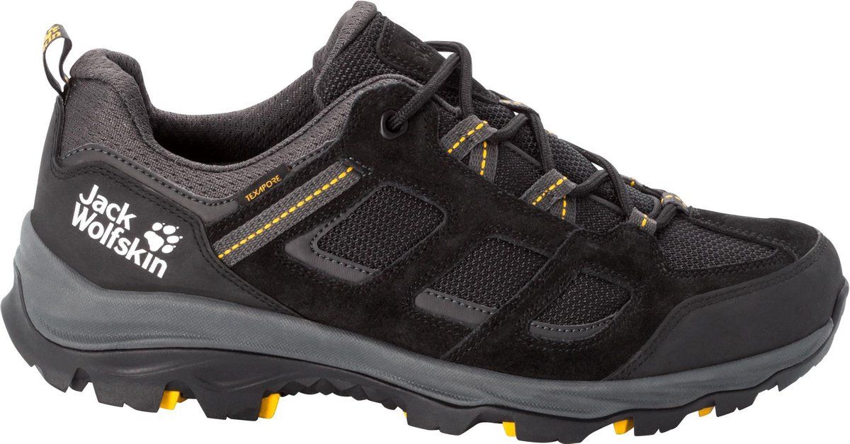 Jack Wolfskin Vojo 3 Texapore Low Men - Zwart/Geel
