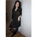 Icecat Robe en velours au look tunique