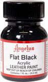 Angelus Acrylic Leather Paint - Flat Black - 29.5ml