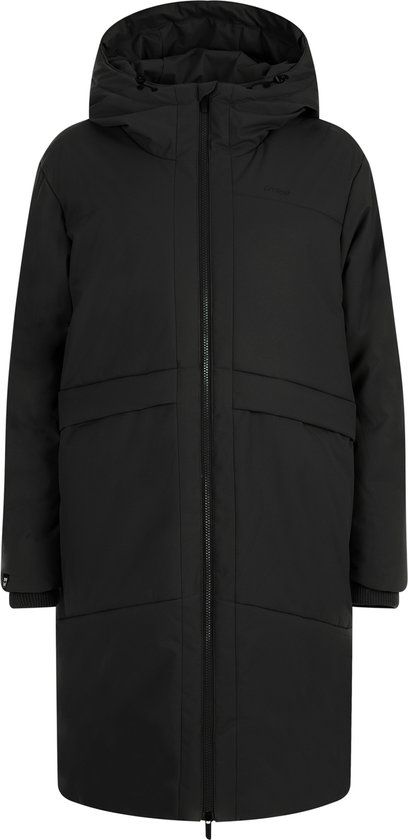 Protest Prtpipit Outdoorjas Dames Lange Lengte Waterafstotende Afwerking Capuchon XS True Black Polyester Herfst/Winter 2025
