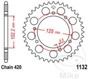 JT-Tandwielen JTR1132-53 Couronne 53Z PAS 420