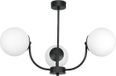Edylit ESTI LAB Hanglamp, zwart, glazen lampenkap, wit, model 15-152