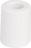 Deltafix Deurbuffer - deurstopper - wit - rubber - 50 x 35 mm - schroefbevestiging
