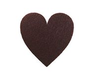 Petra's Knutsel-News 20 x Hart symmetrisch 70 mm (vilt, bordeaux), rood, 18 x 12 x 3 cm