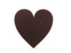 Petra's Knutsel-News 20 x Hart symmetrisch 70 mm (vilt, bordeaux), rood, 18 x 12 x 3 cm