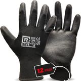 R MOVE Rmove Guanti Poliuretano Lavoro uniseks-volwassene polyurethaan werkhandschoenen (12-Pack)