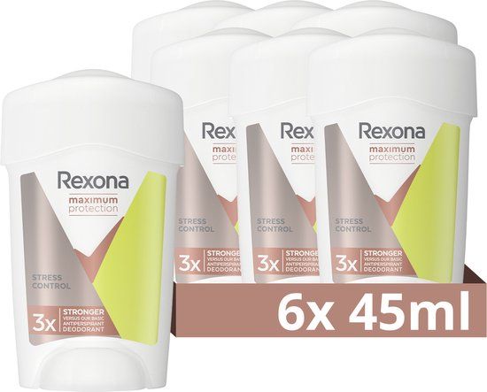 Rexona Maximum Protection Stress Control Anti-Transpirant Stick - 6 x 45ml - Voordeelverpakking