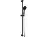 vidaXL Set de douche noir 100 cm acier inoxydable