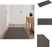 vidaXL Tapijtloper 80x180 cm Antracietkleurig