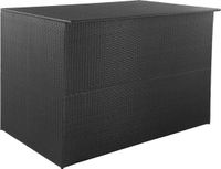 vidaXL Tuinbox 150x100x100 cm Poly Rattan Zwart