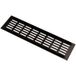 Gedotec Grille d'aération en aluminium avec traverses rainurées, 80 mm - Brun anodisé - 1000 mm