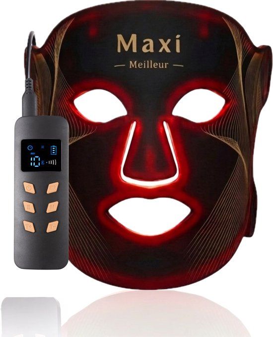 Maxi Meilleur Nova series LED Gezichtsmasker Zwart