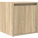 Sonoma Oak Table de chevet mural 38x34x40 cm