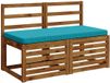 vidaXL - 1-delig - Coussin de banquette - VUGHT - 100% Polyester - Turquoise