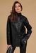 D'Arienzo Chemise en cuir noir version sans doublure Taille S Couleur Noir
