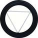Plafondlamp, Wolfpack Afwerkstrip, zwart, voor gasfornuis, 120 mm.