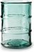 Jodeco Bloemenvaas Barril - transparant blauw - eco glas - 14 x 20 cm - cilinder vaas