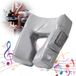 Master Massage ErgonomicDream MusicMaster Gezichtskussen in de vorm van een neushoorn met traagschuim en Hi-Fi Bluetooth AUX luidspreker voor massagetafel, massagebank, grijs
